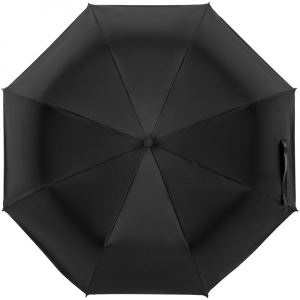 Зонт складной с защитой от УФ-лучей Sunbrella, ярко-синий с черным - купить оптом