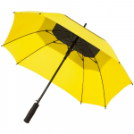 Квадратный зонт-трость Octagon, черный с желтым, фото 1