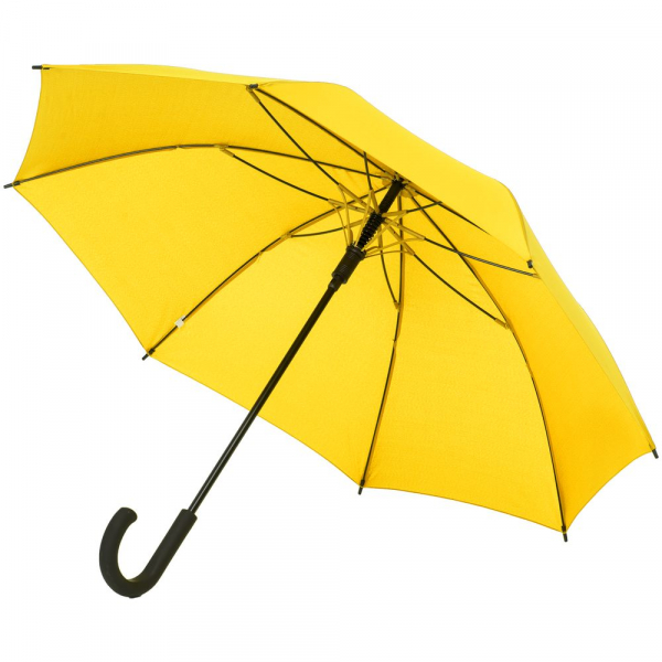 Зонт-трость с цветными спицами Bespoke, желтый - купить оптом