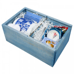 Коробка деревянная «Скандик», малая, синяя, фото 1