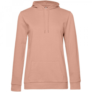 Толстовка с капюшоном женская Hoodie, бежевая (nude) - купить оптом