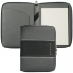 Набор Gear: папка с блокнотом и ручка, серый, фото 2