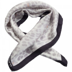 Платок Leopardo Silk, серый, фото 2