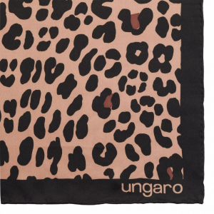 Платок Leopardo Silk, коричневый - купить оптом