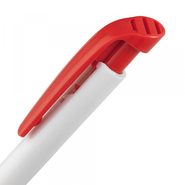 Ручка шариковая Favorite, белая с красным - купить оптом