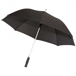 Зонт-трость Alu Golf AC, черный - купить оптом