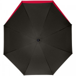 Зонт-трость Fiber Move AC, черный с красным, фото 2