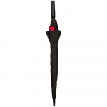Зонт-трость Fiber Move AC, черный с красным, фото 3