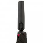Зонт-трость Fiber Move AC, черный с красным, фото 4