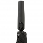 Зонт-трость Fiber Move AC, черный с серым, фото 4