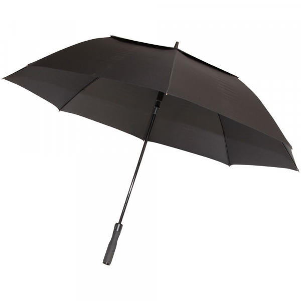 Зонт-трость Fiber Golf Air, черный - купить оптом