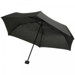 Зонт складной Fiber Alu Flach, черный - купить оптом