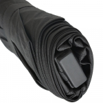 Зонт складной Mini Hit Flach, черный, фото 3