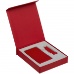 Коробка Latern для аккумулятора 5000 мАч и флешки, красная, фото 2