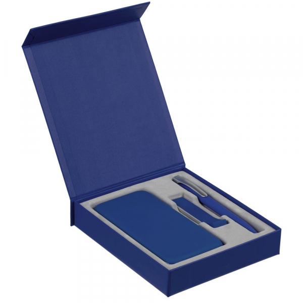 Коробка Rapture для аккумулятора 10000 мАч, флешки и ручки, синяя - купить оптом