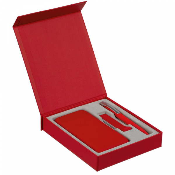 Коробка Rapture для аккумулятора 10000 мАч, флешки и ручки, красная - купить оптом