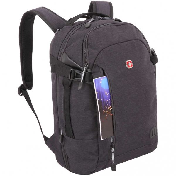 Рюкзак для ноутбука Swissgear с RFID-защитой, серый - купить оптом