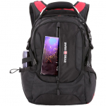 Рюкзак для ноутбука Swissgear Walkman, черный с красным, фото 5