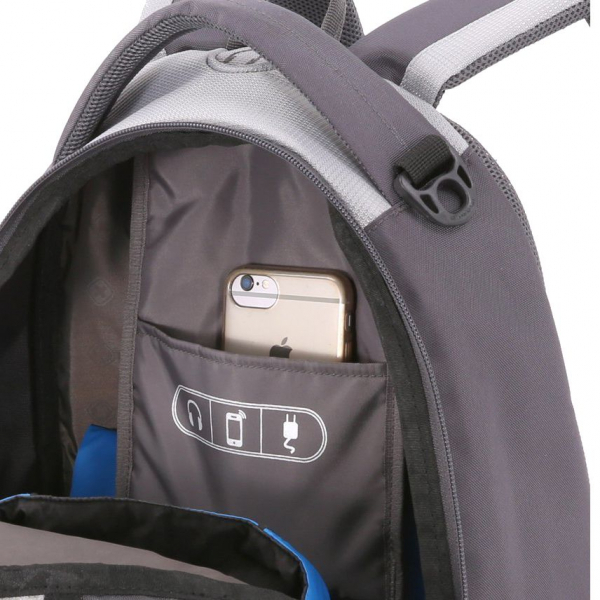 Рюкзак городской Swissgear, серый со светло-серым - купить оптом