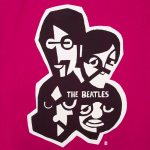 Футболка женская «Меламед. The Beatles», ярко-розовая (фуксия), фото 2