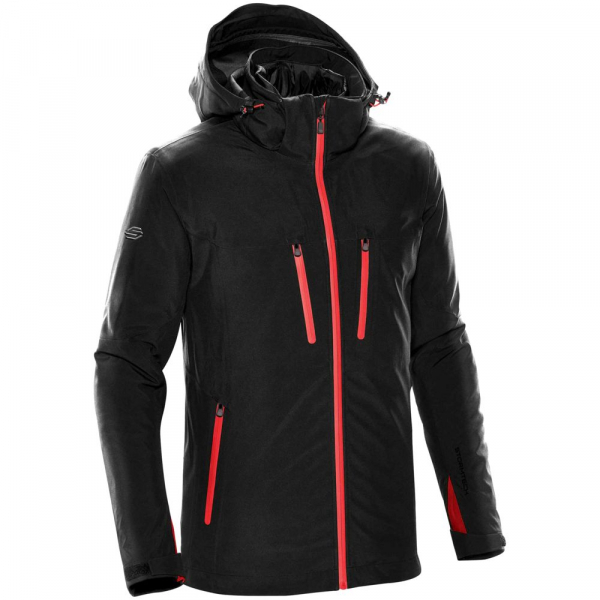 Куртка-трансформер мужская Matrix, черная с красным - купить оптом