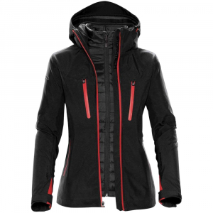 Куртка-трансформер женская Matrix, черная с красным - купить оптом