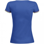 Футболка женская Rainbow Women, ярко-синяя с ярко-зеленым, фото 1