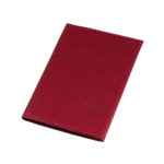 Чехол для паспорта PURE 140*100 мм., застежка на кнопке, натуральная кожа (гладкая), красный - купить оптом