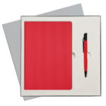 Подарочный набор Portobello/Rain красный (Ежедневник недат А5, Ручка) беж. ложемент - купить оптом