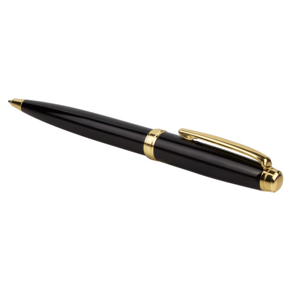 Шариковая ручка Lyon, черная/позолота - купить оптом
