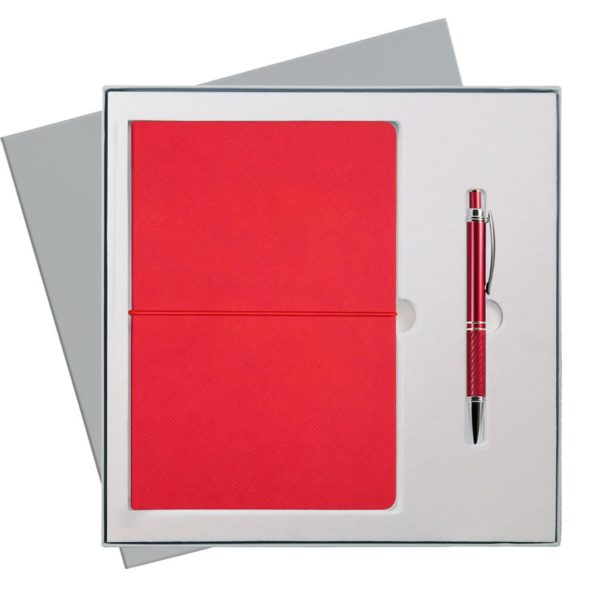 Подарочный набор Portobello/Summer Time красный-2 (Ежедневник недат А5, Ручка) - купить оптом