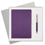 Подарочный набор Portobello/Rain фиолетовый (Ежедневник недат А5, Ручка), фото 2