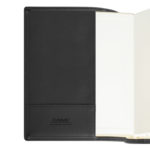 Ежедневник-портфолио Clip, черный, обложка soft touch, недатированный кремовый блок, подарочная коробка, в комплекте ручка Tesoro черная, фото 4