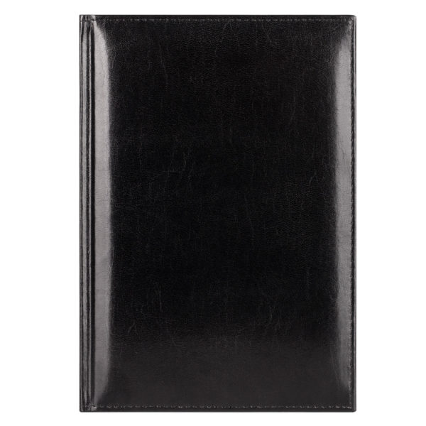 Ежедневник недатированный Madrid, 145x205, натур.кожа, черный, подарочная коробка - купить оптом