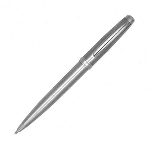 Набор ручка Lyon c футляром, серебряный, черный - купить оптом
