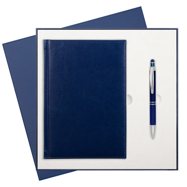 Подарочный набор Birmingham/Alt, синий (ежедневник датир А5, ручка) - купить оптом