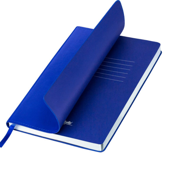 Ежедневник Portobello Trend, In Color Latte Ultramarine, недатированный, ярко-синий/серебро - купить оптом