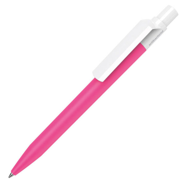 Ручка шариковая DOT ANTIBACTERIAL, антибактериальное покрытие, розовый, пластик - купить оптом
