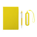 Набор SEASHELL-1:Универсальный аккумулятор(2000 mAh) и ручка в подарочной коробке,желтый, шт, фото 1
