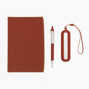 Набор SEASHELL-1:Универсальный аккумулятор(2000 mAh) и ручка в подарочной коробке,красный, шт - купить оптом