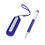 Набор SEASHELL-1:Универсальный аккумулятор(2000 mAh) и ручка в подарочной коробке,синий, шт, фото 4