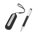 Набор SEASHELL-1:Универсальный аккумулятор(2000 mAh) и ручка в подарочной коробке,черный, шт, фото 4