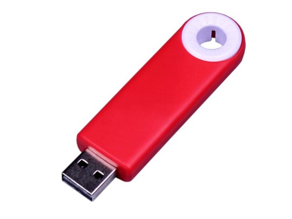 USB 3.0- флешка промо на 32 Гб прямоугольной формы, выдвижной механизм - купить оптом