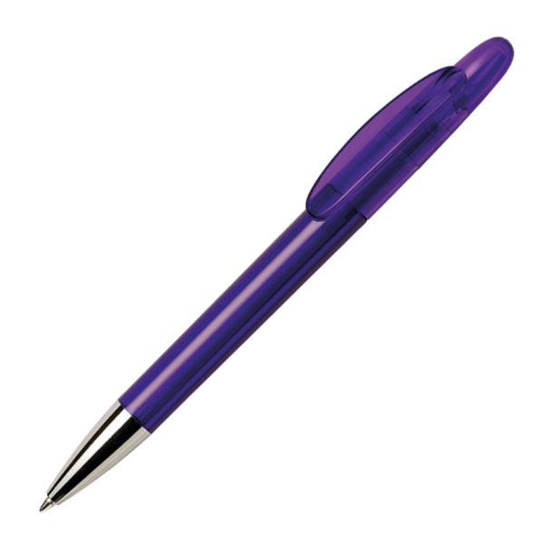 Ручка шариковая ICON CHROME, темно-фиолетовый, пластик - купить оптом