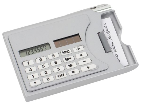 Визитница «Бухгалтер» с калькулятором и ручкой - купить оптом