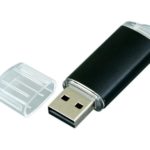 USB 2.0- флешка на 16 Гб с прозрачным колпачком, фото 1