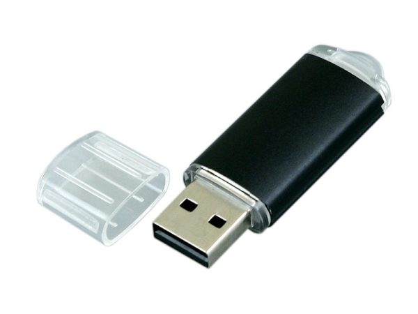 USB 2.0- флешка на 16 Гб с прозрачным колпачком - купить оптом