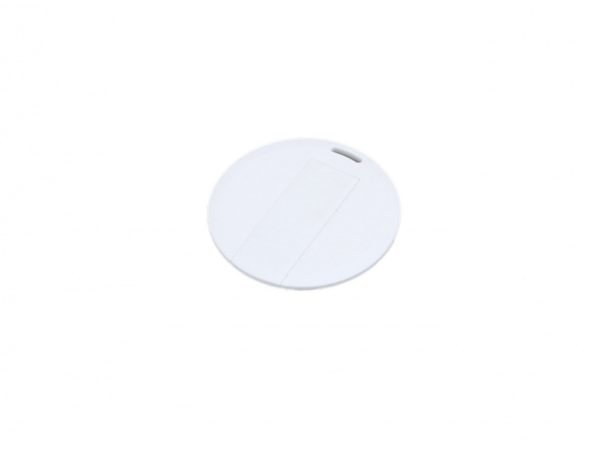USB 2.0- флешка на 8 Гб в виде пластиковой карточки круглой формы - купить оптом
