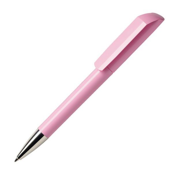 Ручка шариковая FLOW, светло-розовый, пластик - купить оптом