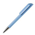 Ручка шариковая FLOW, покрытие soft touch, светло-розовый, пластик - купить оптом